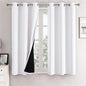 ChrisDowa White 100% Blackout Curtains by ChrisDowa