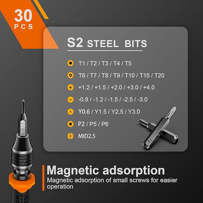JOREST 40Pcs Small Precision Screwdriver Set, Magnetic Screwdriver Set - Image 6