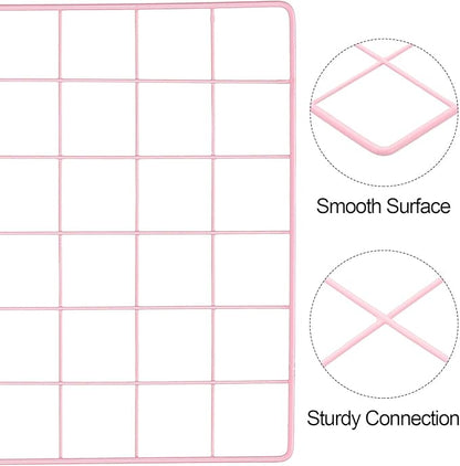 PATIKIL 31.5"x12" Wire Grid Panel, 2 Pack Board Photo Pictures Memo Display - Image 3