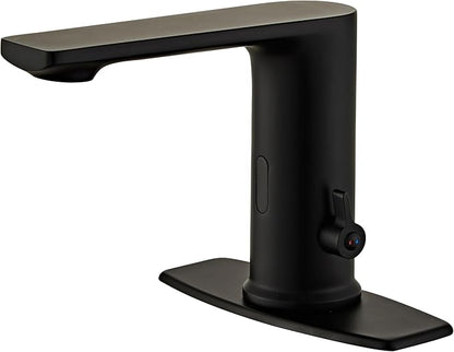 Tool-Free WaterSense Touchless Bathroom Brass Faucet, Automatic Sensor Faucet by HALOSANITARY