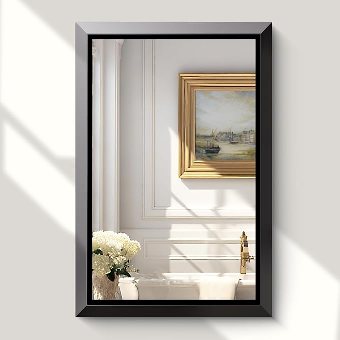 USHOWER Bathroom Mirror, 24x36 Rectangular Mirrors by USHOWER