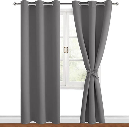 Hiasan Blackout Curtains for Bedroom, 42 x 84 Inches Long by Hiasan