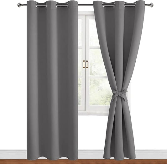 Hiasan Blackout Curtains for Bedroom, 42 x 84 Inches Long by Hiasan