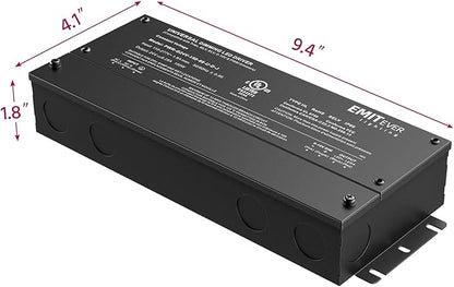 EMITEVER Dimmable Led Driver, 2 Packs 150W AC 110V-277V to DC 24V Transformer - Image 3