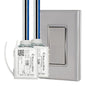 RunLessWire 2 Fixture Battery-Free DIY Kinetic Wireless Light Switch Kit 150ft by RunLessWire