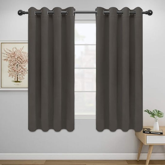 Easy-Going Blackout Curtains for Bedroom, Solid Thermal Insulated Grommet and by Easy-Going