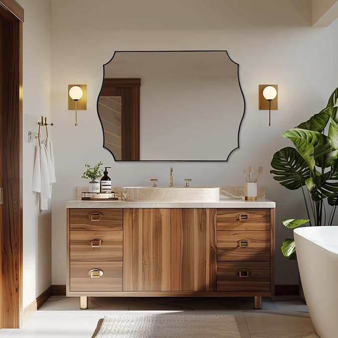 ANDY STAR 30x40 Inch Bronze Mirror, Large Bathroom Mirror - Image 3