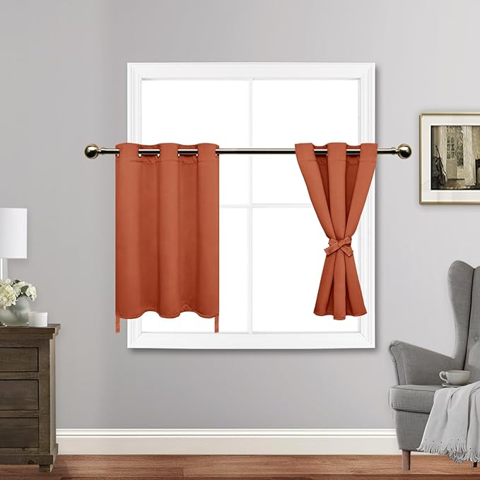 JIUZHEN Caramel Blackout Curtains by JIUZHEN