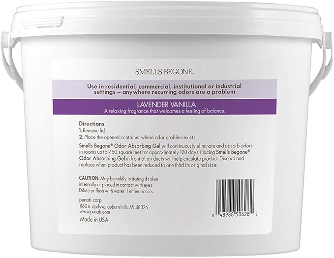 SMELLS BEGONE 1-Gallon Gel Odor Eliminator – High-Capacity, Long-Lasting - Image 2
