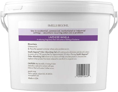 SMELLS BEGONE 1-Gallon Gel Odor Eliminator – High-Capacity, Long-Lasting - Image 2