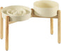 3.2 Cup Ceramic Raised Slow Feeder Dog Bowl Set, Elevated 8.2inch Bowl and by Havniva