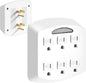 6-Outlet Extender, 3-Prong Ground Wall Tap Adapter by Unknown
