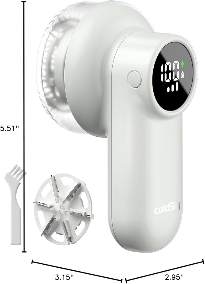 coldSky Rechargeable Fabric Shaver, Lint Shaver - Image 8