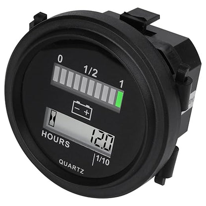 Yooreal 12/24V 36/48V 72V Golf Cart Battery Meter, Hour Meter&Battery Indicator by Yooreal