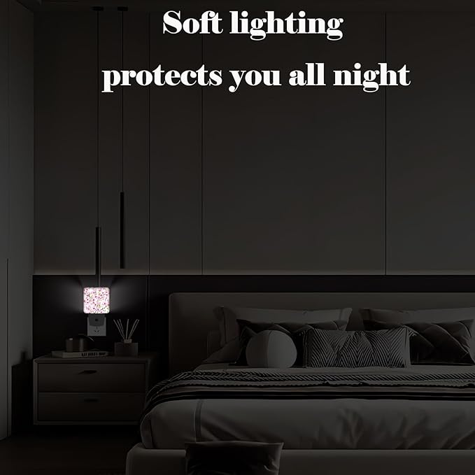 FSHVQKD Spring Flowers Blossom Night Light, Plug Into Wall - Image 7