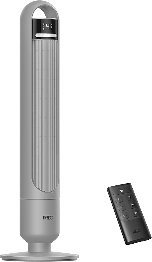 Dreo Tower Fan for Bedroom, 4 Speeds, 3 Modes Standing Fans for Room by DREO