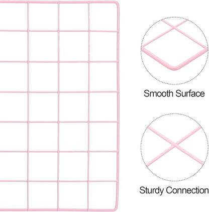 PATIKIL 14"x14" Wire Grid Panel, 2 Pack Board Photo Pictures Memo Display Grid - Image 3