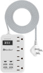 6 USB Surge Protector Power Strip- 5Ft Travel Power Strip by Beeiker-BetterHelperforYou