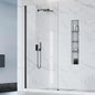 Bathbliss 36" W x 76" H Frameless Shower Glass Panel, 8mm Clear Tempered Glass by Unknown