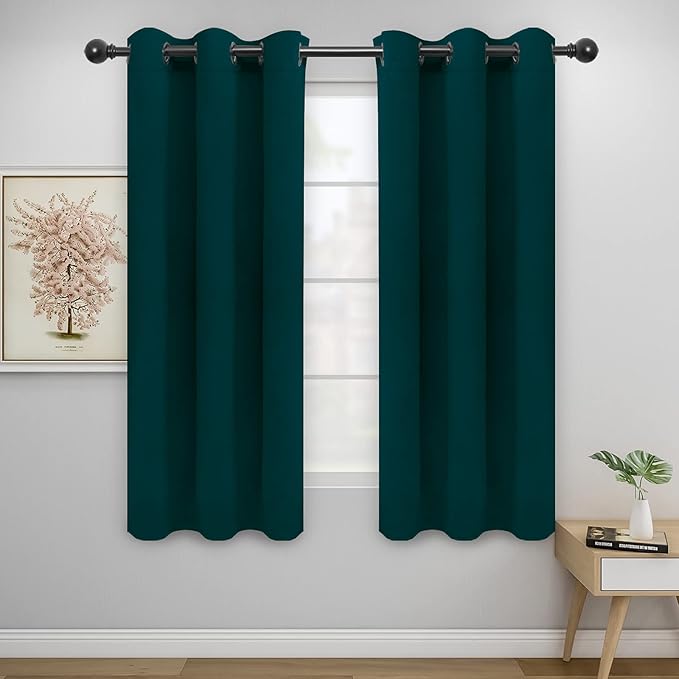 Easy-Going Blackout Curtains for Bedroom, Solid Thermal Insulated Grommet and by Easy-Going