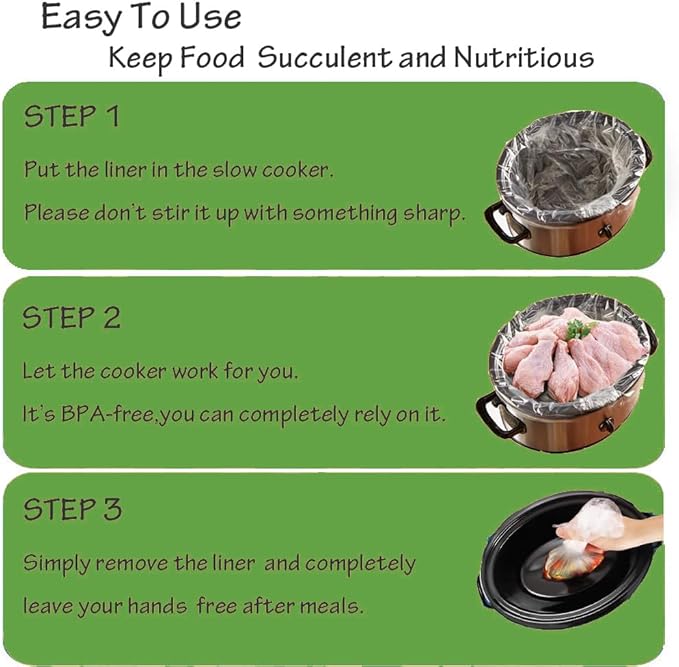 30×Slow Cooker Liners and Cooking Bags, Extra Large Cooking Liner Disposable - Image 4