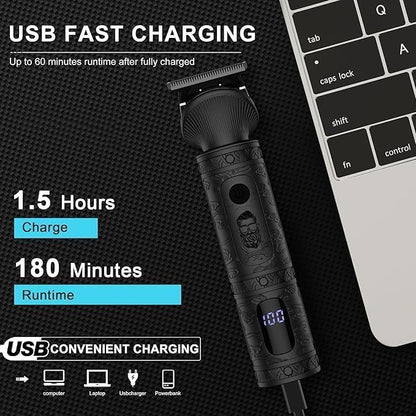 Scttomon Beard Trimmer for Men Professional Mens Beard Grooming Kit T-Blade - Image 6
