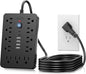 JouleLoom 20 FT Flat Plug Surge Protector Power Strip, 11 Multiple AC Outlets by JouleLoom