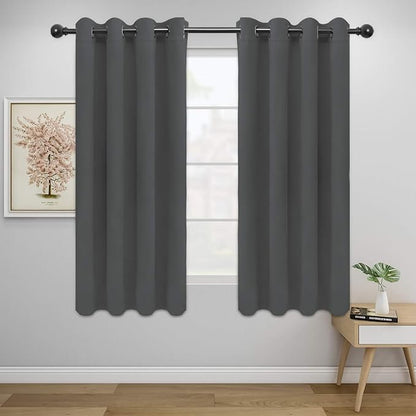 Easy-Going Blackout Curtains for Bedroom, Solid Thermal Insulated Grommet and by Easy-Going