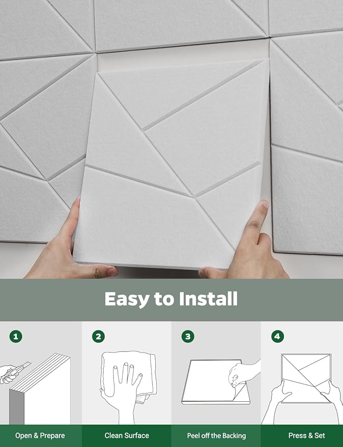 Topnaca 18 Pack Acoustic Wall Panels Sound Absorbing - Image 8