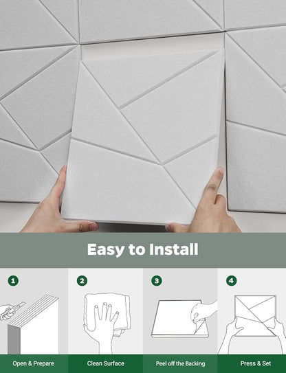 Topnaca 18 Pack Acoustic Wall Panels Sound Absorbing - Image 8