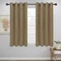 Easy-Going Blackout Curtains for Bedroom, Solid Thermal Insulated Grommet and by Easy-Going