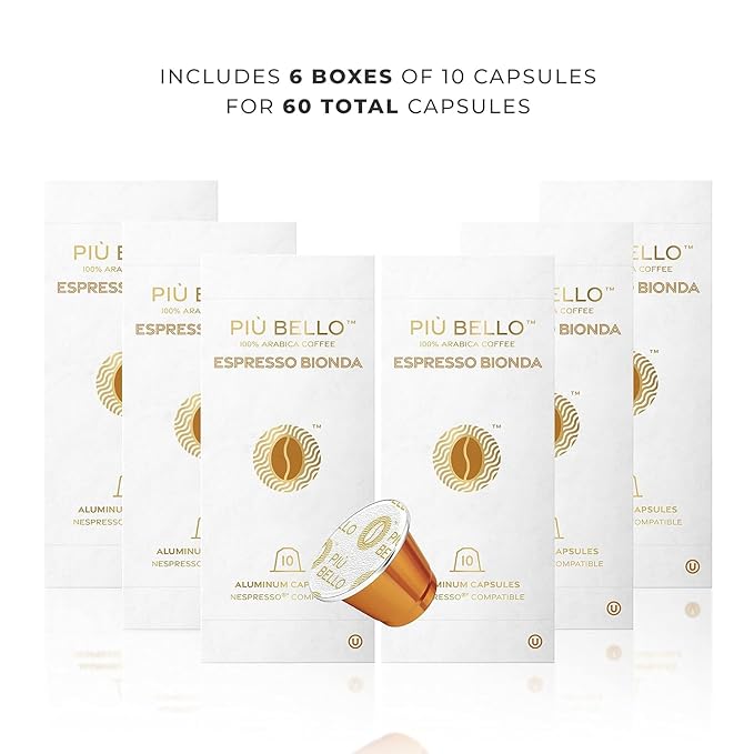 Piu Bello Bionda Espresso Coffee Pods - Image 2