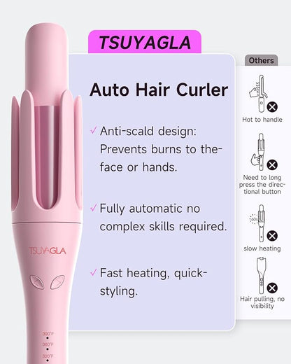 TSUYAGLA Automatic Curling Iron, 1 1/4 Hair Curler - Image 6