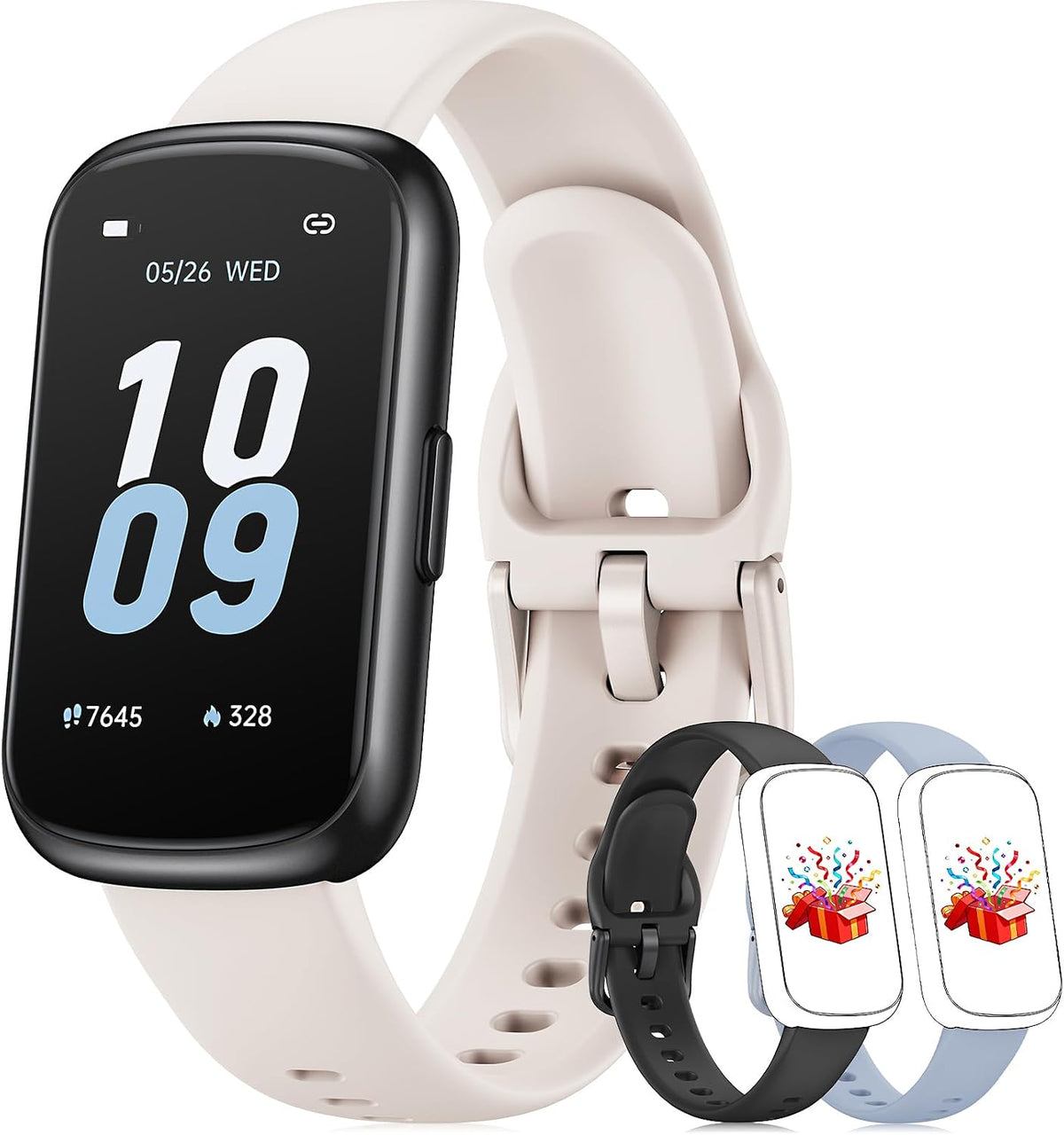 fitness tracker with 24/7 heart rate monitor, sleep, main product view