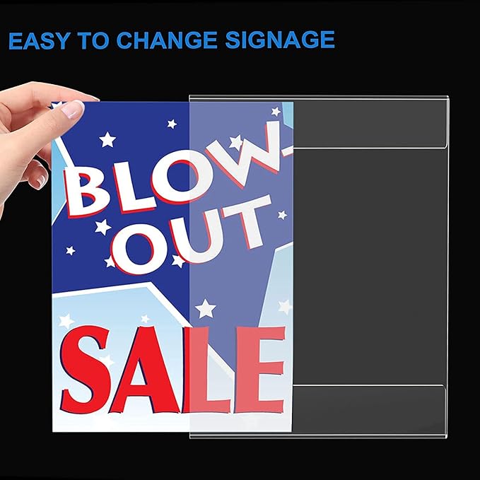 Dingelex 24 Pack Wall Mount Signs 8.5 x 11, Store - Image 4