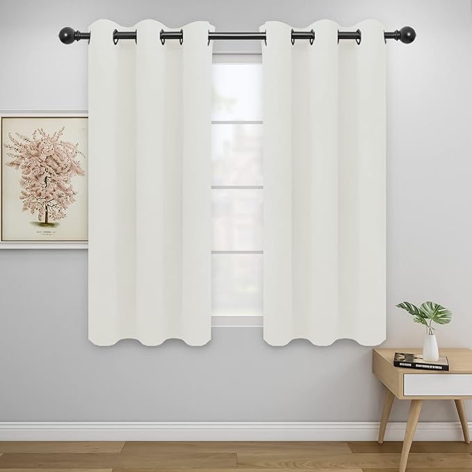 Easy-Going Blackout Curtains for Bedroom, Solid Thermal Insulated Grommet and by Easy-Going