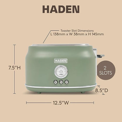 Haden Dorset 2 Slice Wide Slot Stainless Steel Toaster - Image 3