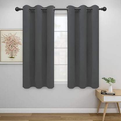 Easy-Going Blackout Curtains for Bedroom, Solid Thermal Insulated Grommet and by Easy-Going