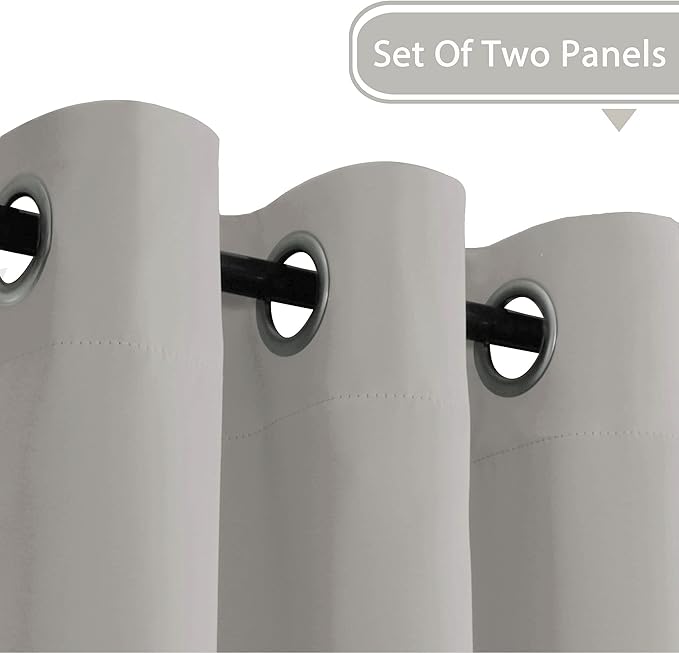 H.VERSAILTEX Premium Blackout Thermal Insulated Room Darkening Curtains - Image 2