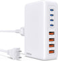 200W USB C Charging Station, 8-Port GaN USB C Charger Block, PD 65W Desktop by Essri