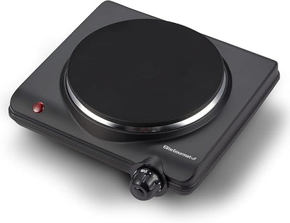 Elite Gourmet ESB-301BF# Countertop Single Cast Iron Burner, 1000 Watts by EliteGourmet