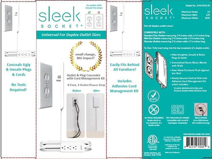Sleek Socket Original & Patented Ultra-Thin Outlet Concealer - Image 6