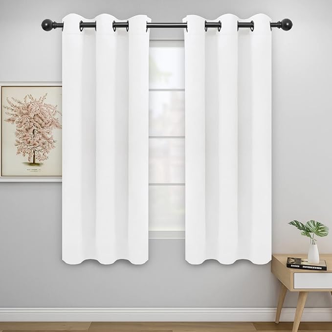 Easy-Going Blackout Curtains for Bedroom, Solid Thermal Insulated Grommet and by Easy-Going