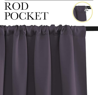 NICETOWN Blackout Curtains Window Draperies, 70 by 95 inches Long, Window - Image 2