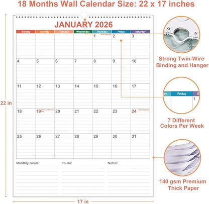 Large Calendar 2026 with Spiral Bound - Image 2