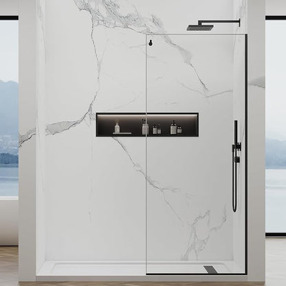 Shower Screen, 3/8" Tempered Glass, Shower Wall Panels, Fix Shower Glass Screen - Image 2