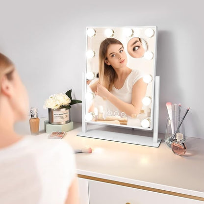 Vanity Makeup Mirror with Lights, 3 Color Lighting Modes Detachable 10X - Image 8