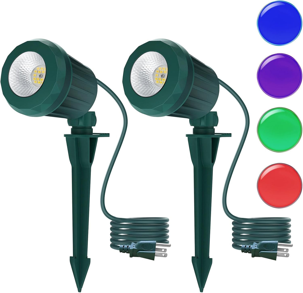 Halloween & Christmas Outdoor Spotlight, 6500K Cool White LED Landscape L...
