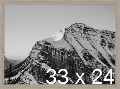 Frame It Easy 33 x 24 Rustic Gray Wood Frame by FrameItEasy