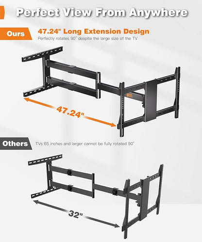 47” Extra Long Arm TV Wall Mount - Image 2